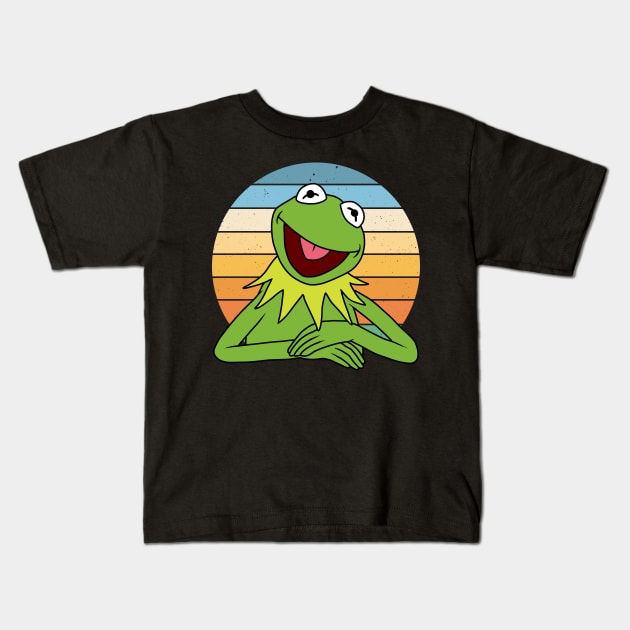 Kermit The Frog Kids T-Shirt by valentinahramov